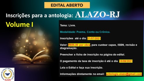 Campanha ANTOLOGIA ALAZO Volume I Campanha ANTOLOGIA ALAZO Volume I
